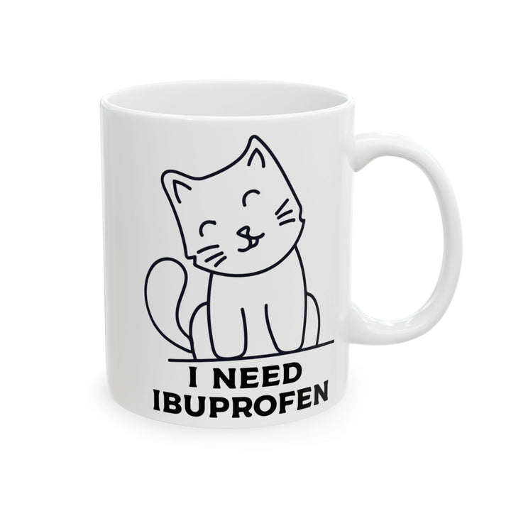 Funny Cat Ceramic Coffee Mug - 11oz & 15oz, Gift for Pet Lovers, Humorous Mug, Cute Cat Lover Decor, Perfect Birthday Present