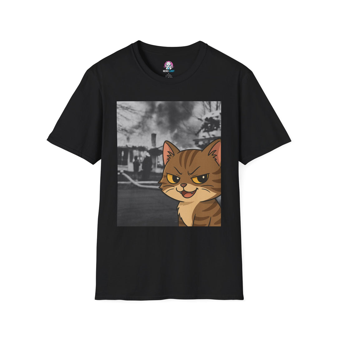 Disaster Cat Meme T-Shirt