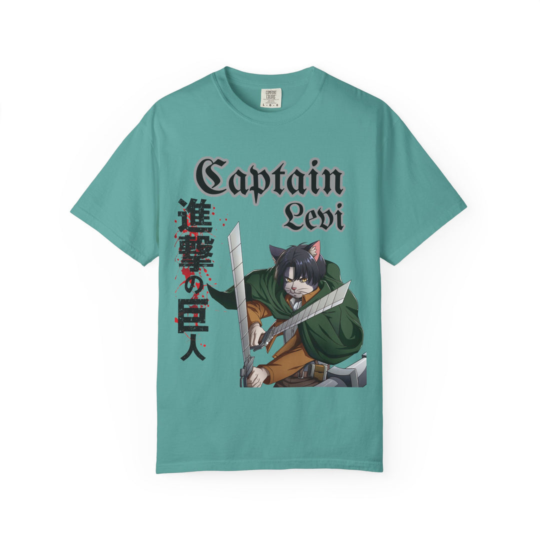 Captain Levi Anime Cat T-Shirt