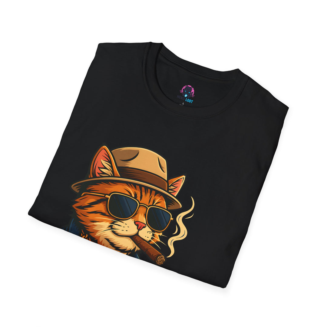 Parental Advisory Cat Funny T-Shirt