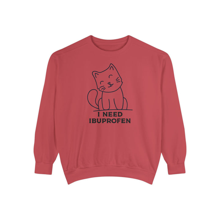 Cat-Themed Sweatshirt Featuring a Playful and Adorable Ghost Cat Holding a Candy Basket Cozy Gift for Cat Lovers Cute Animal Sweatshirt Funny Pet Apparel