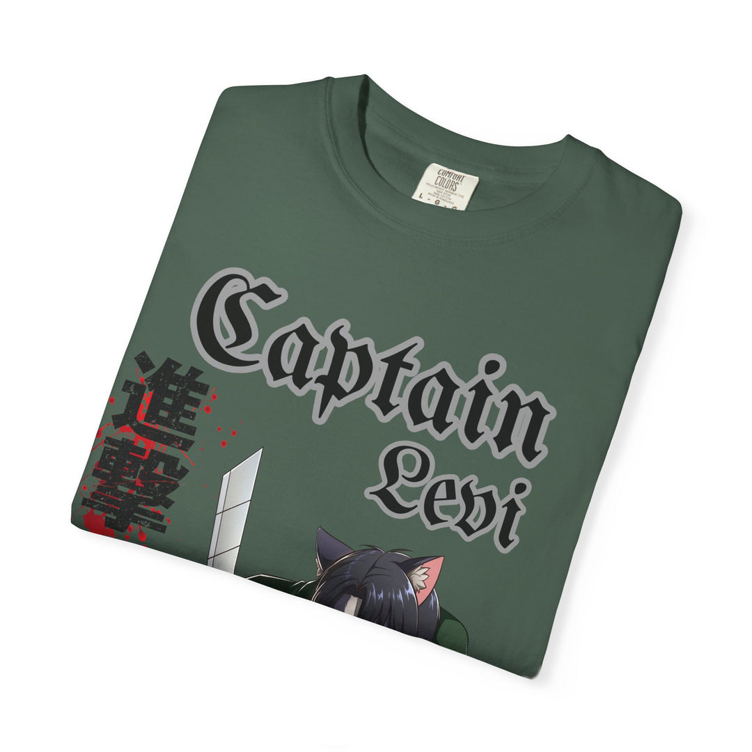 Captain Levi Anime Cat T-Shirt