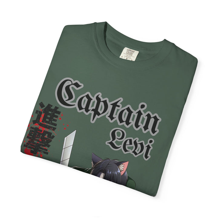 Captain Levi Anime Cat T-Shirt
