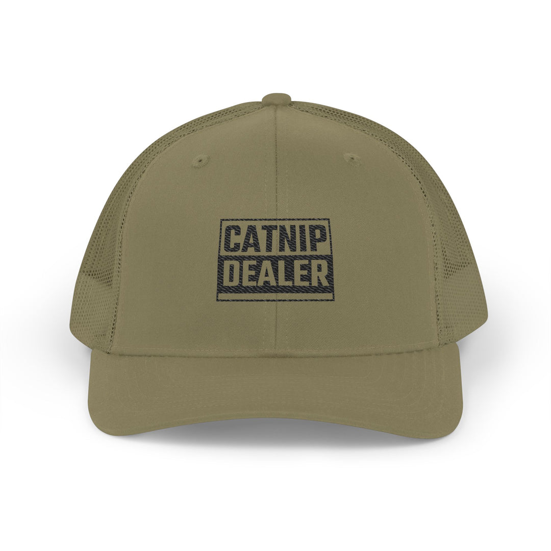Catnip Dealer Snapback Cap, Funny Pet Lover Gift, Trucker Hat for Cat Owners, Unique Cat Themed Accessory, Stylish Streetwear