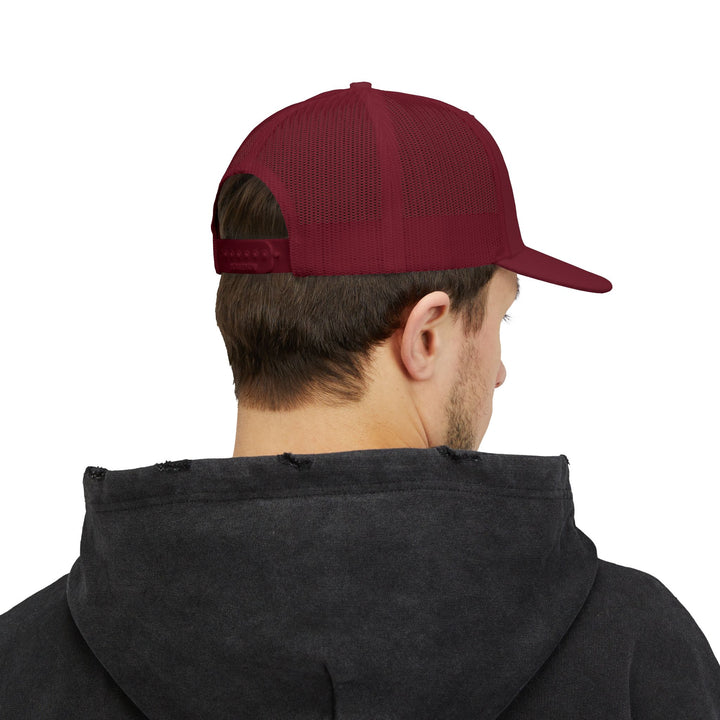 Stylish Snapback Trucker Cap with Unique Embroidery, Cool Hat for Men and Women, Perfect for Casual Outings, Gifts, Outdoor Events