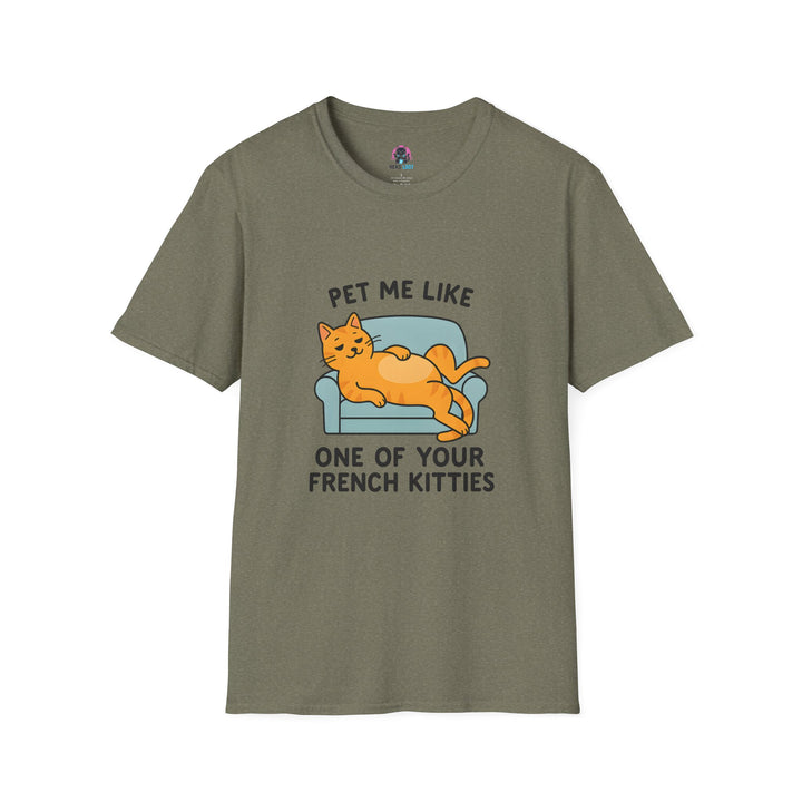Pet Me Funny French Cat T-Shirt
