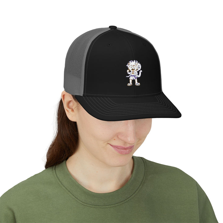 Stylish Snapback Trucker Cap with Unique Embroidery, Cool Hat for Men and Women, Perfect for Casual Outings, Gifts, Outdoor Events