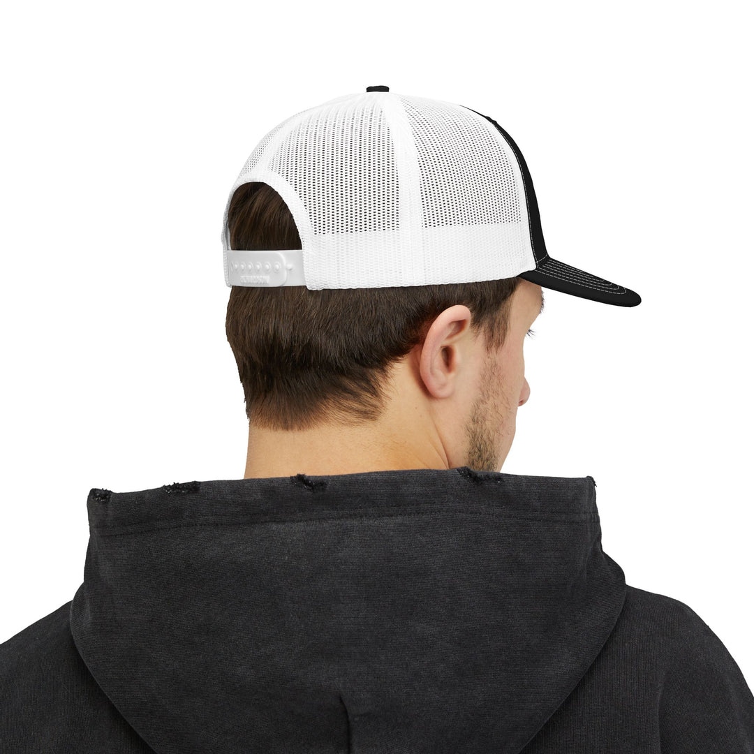 Stylish Snapback Trucker Cap with Unique Embroidery, Cool Hat for Men and Women, Perfect for Casual Outings, Gifts, Outdoor Events