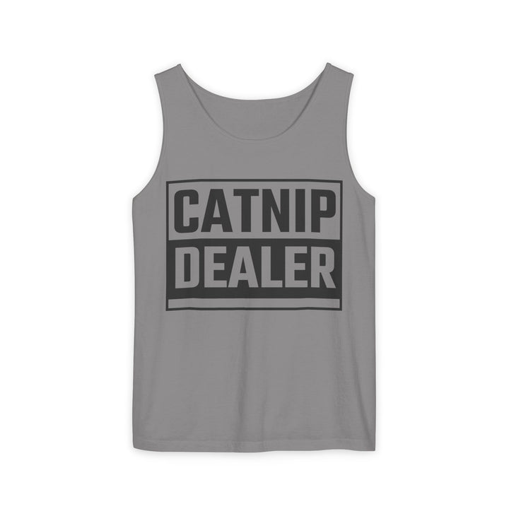 Catnip Dealer Tank Top, Funny Pet Lover Gift, Summer Sleepwear, Cat Mom Shirt, Unisex Casual Wear