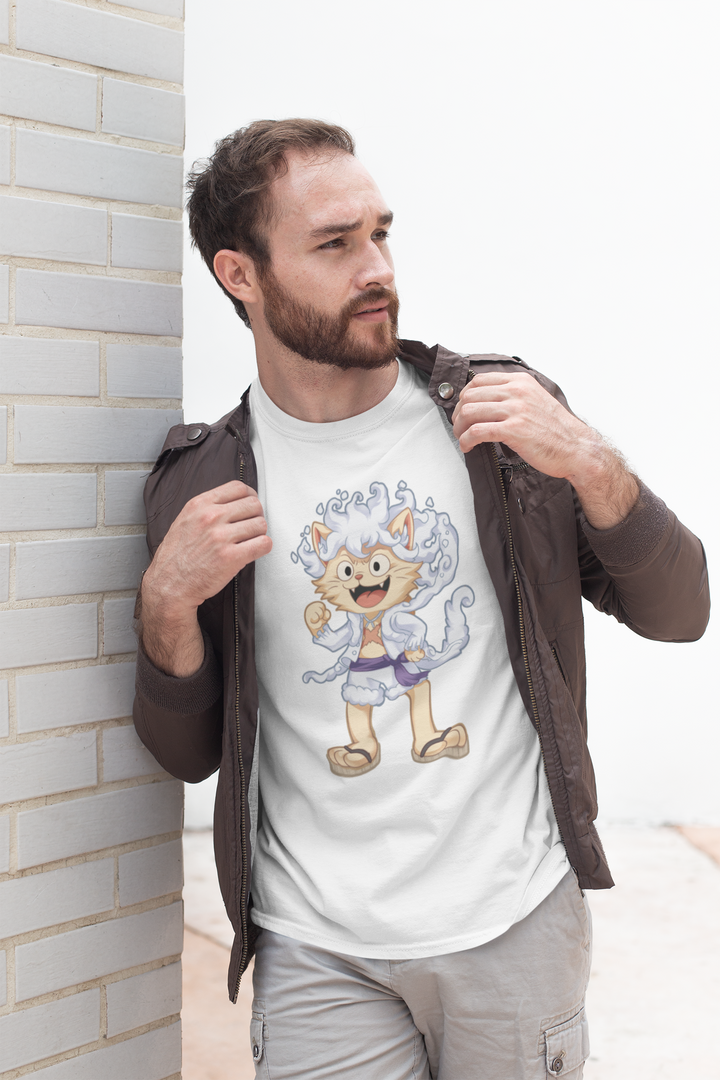 Luffy Cat Gear 5 Three-Quarter Sleeve Shirt