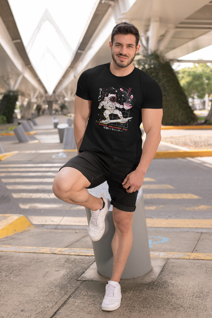 Space Delivery Cat Unisex T-Shirt