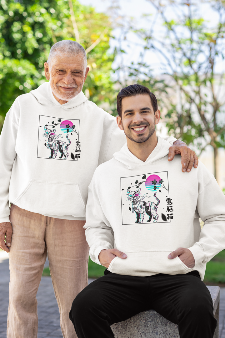 Chill Cat Graphic Hoodie, Cozy Sweatshirt for Cat Lovers, Perfect Gift for Birthdays, Holidays, Cat Enthusiasts, Unisex Apparel