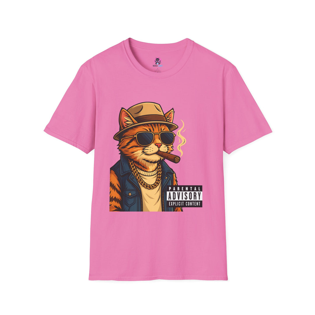 Parental Advisory Cat Funny T-Shirt