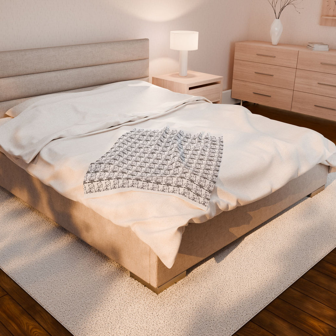 Cozy Velveteen Plush Blanket for Comfort and Warmth