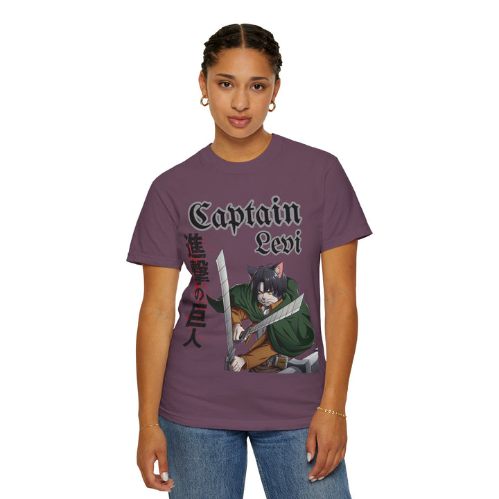 Captain Levi Anime Cat T-Shirt