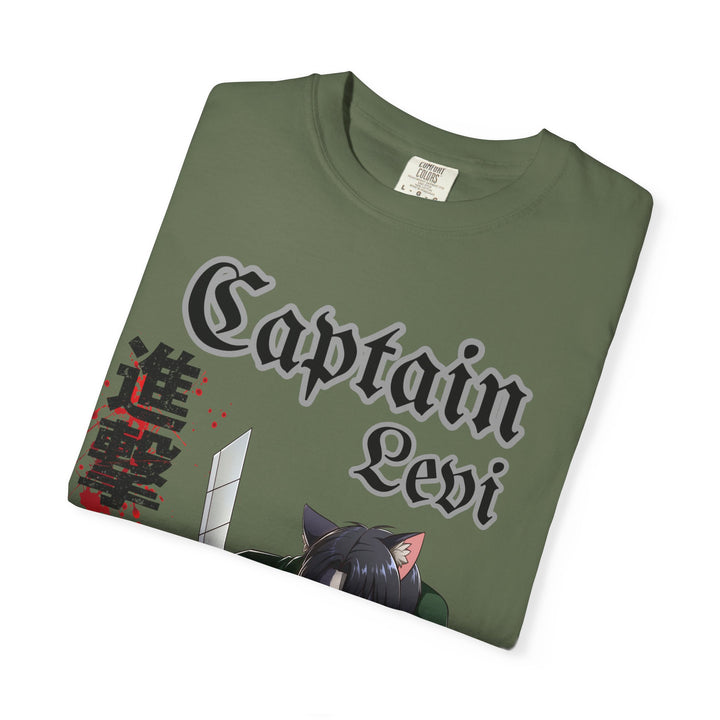 Captain Levi Anime Cat T-Shirt