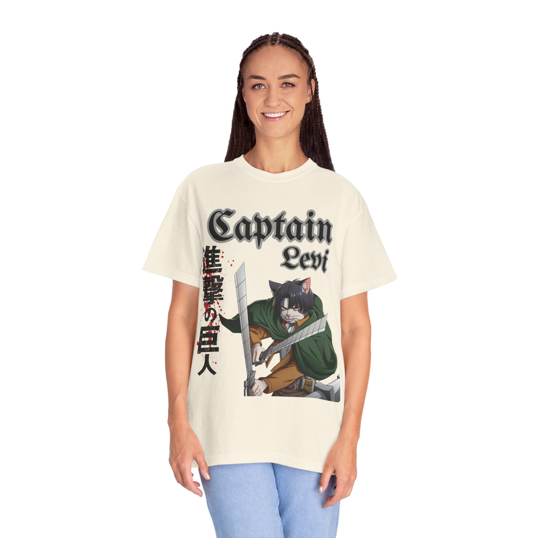 Captain Levi Anime Cat T-Shirt