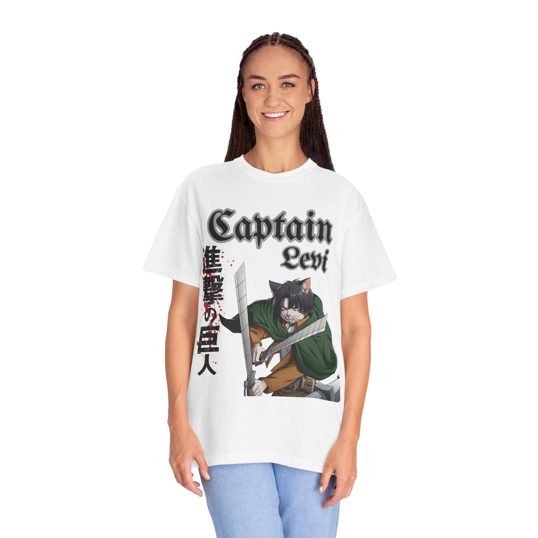 Captain Levi Anime Cat T-Shirt