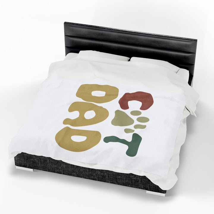 Cat Dad Plush Blanket