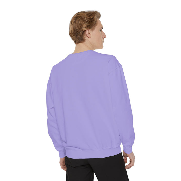 Spooky Snack Sweatshirt Featuring a Cute Ghost Cat Holding a Candy Basket with a Humorous Slogan