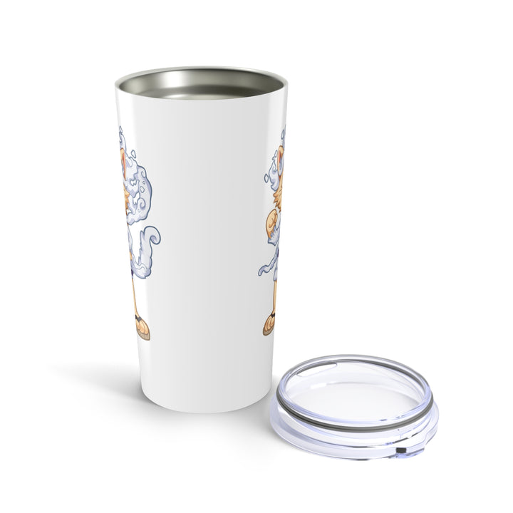Whimsical Cat Tumbler, 20oz Travel Mug, Fun Pet Lover Drinkware, Cute Gift for Cat Owners, Unique Birthday Present