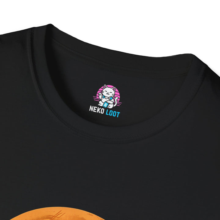Black Cat Harvest Moon T-Shirt