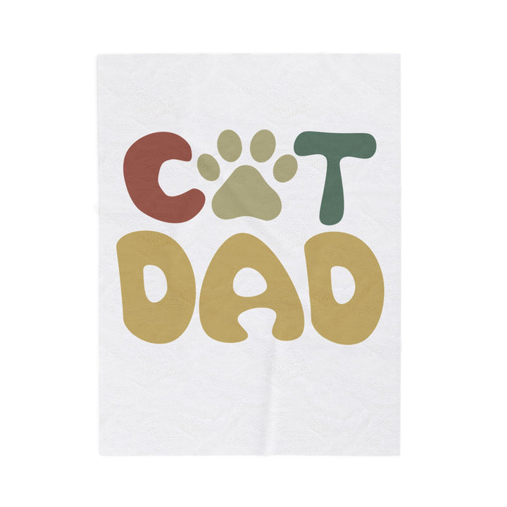 Cat Dad Plush Blanket