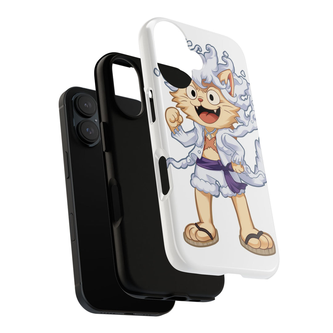 Luffy Cat Gear 5 Durable Phone Case