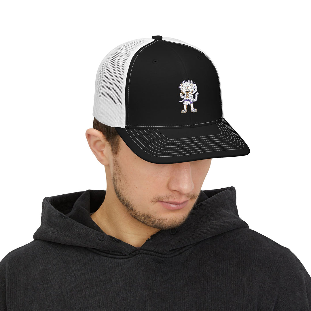 Stylish Snapback Trucker Cap with Unique Embroidery, Cool Hat for Men and Women, Perfect for Casual Outings, Gifts, Outdoor Events
