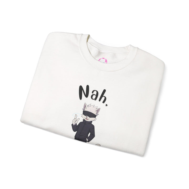 Cool Cat Sweatshirt, Funny Sweatshirt, Gift for Cat Lovers, Casual Outfit, Unisex Crewneck Sweatshirt, Unique Design