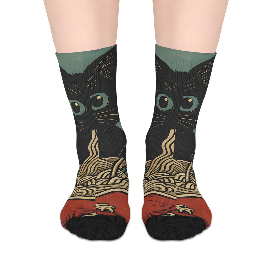 Ramen Cat Socks