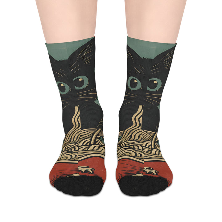 Ramen Cat Socks