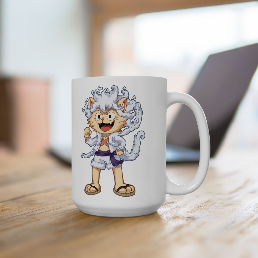 Whimsical Cat Ceramic Mug - Perfect Gift for Cat Lovers, Fun Mug for Coffee, Tea Lover's Gift, Home Decor, Cute Cat Art