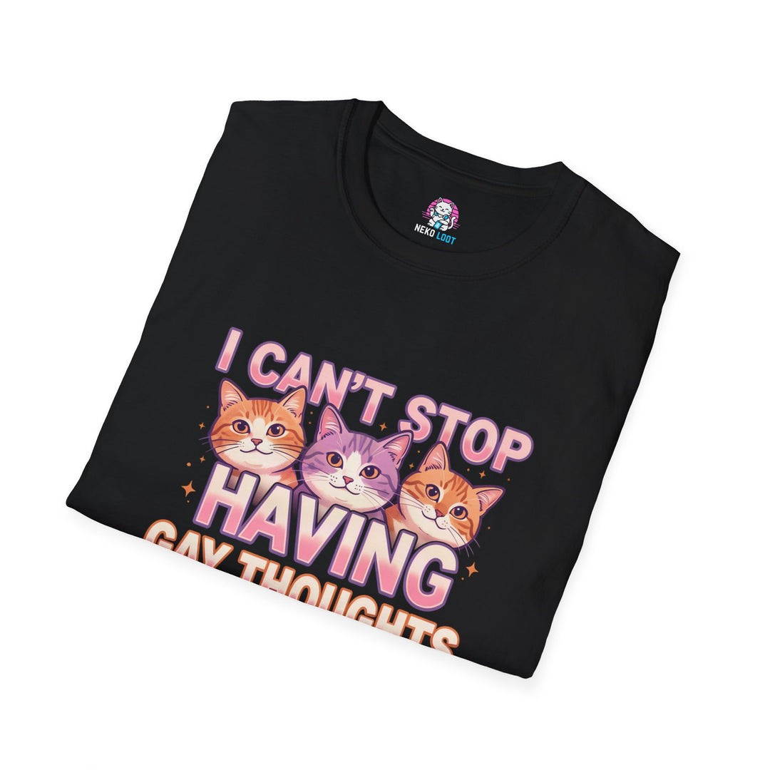 I Cannot Stop Having Gay Thoughts Cat T-Shirt