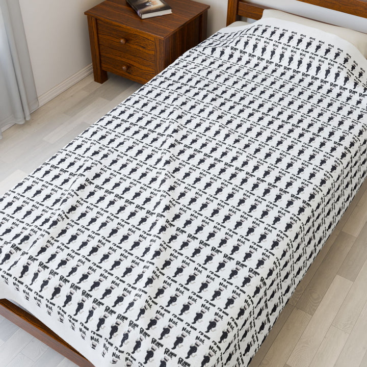 Cozy Velveteen Plush Blanket - Soft Throw for Home, Couch, Bed, Gift for New Home, Baby Shower, Holidays