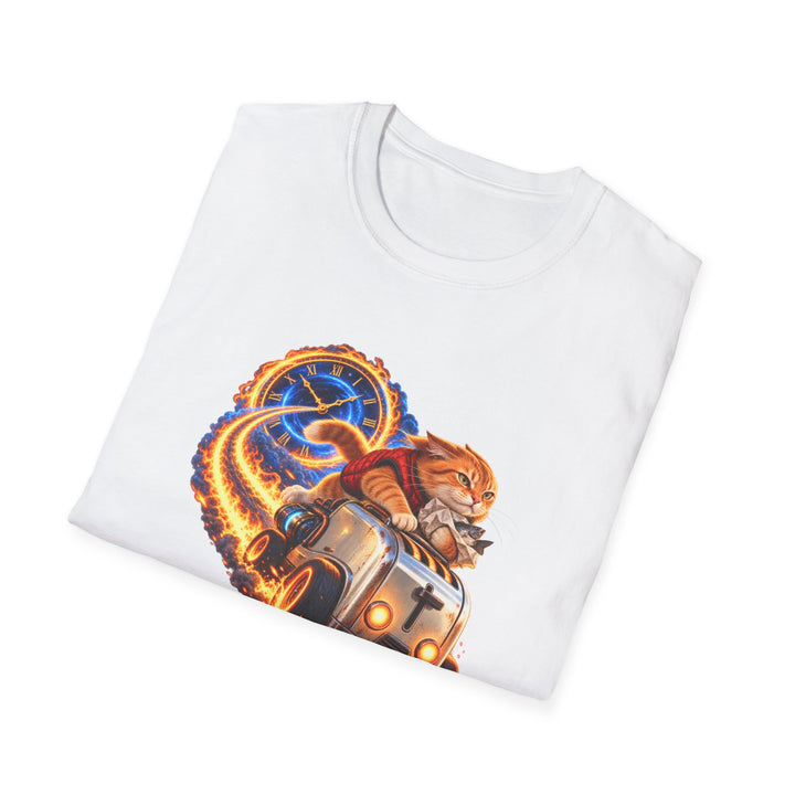 Time Machine Food Run Cat T-Shirt