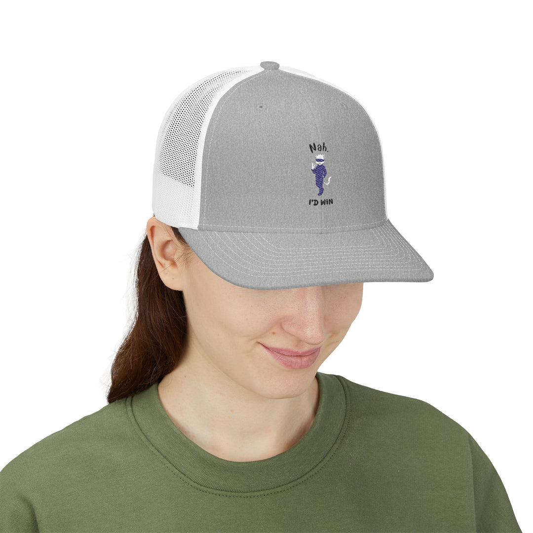 Embroidered Snapback Trucker Cap - Casual Cool Hats for Outdoor Fun, Summer Activities, Gifts, Baseball, Festivals