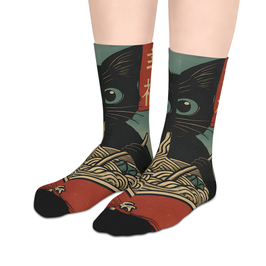 Ramen Cat Socks
