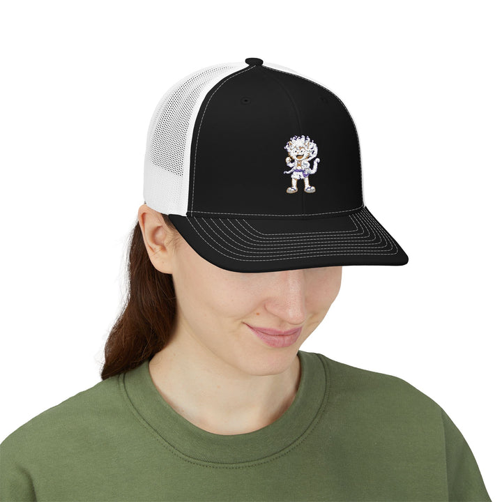 Stylish Snapback Trucker Cap with Unique Embroidery, Cool Hat for Men and Women, Perfect for Casual Outings, Gifts, Outdoor Events
