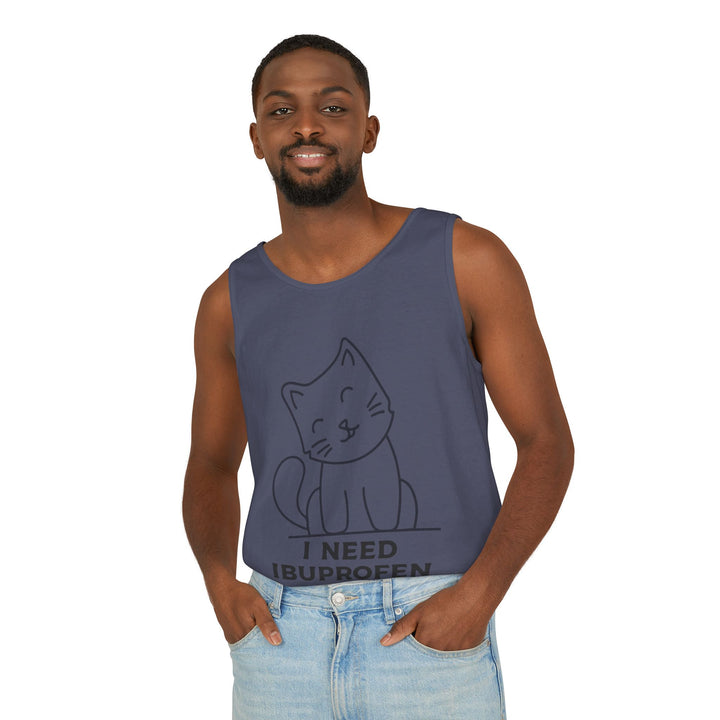 Funny Cat Tank Top, Summer Tee, Gifts for Cat Lovers, Cute Animal Apparel, Relaxing Casual Wear, Women's Funny Shirt