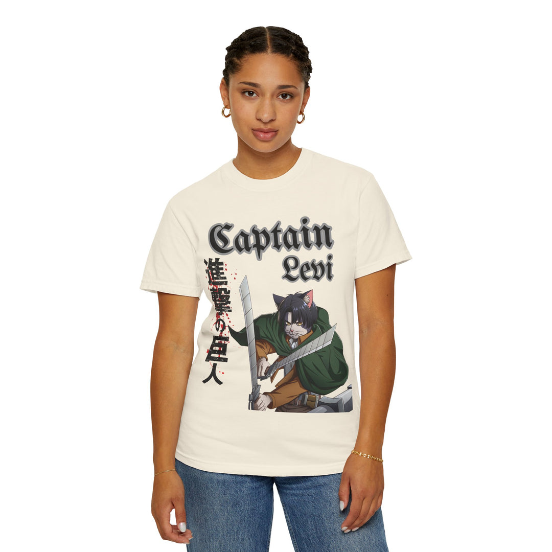 Captain Levi Anime Cat T-Shirt
