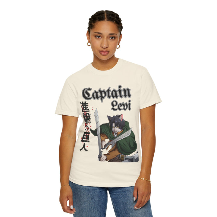 Captain Levi Anime Cat T-Shirt