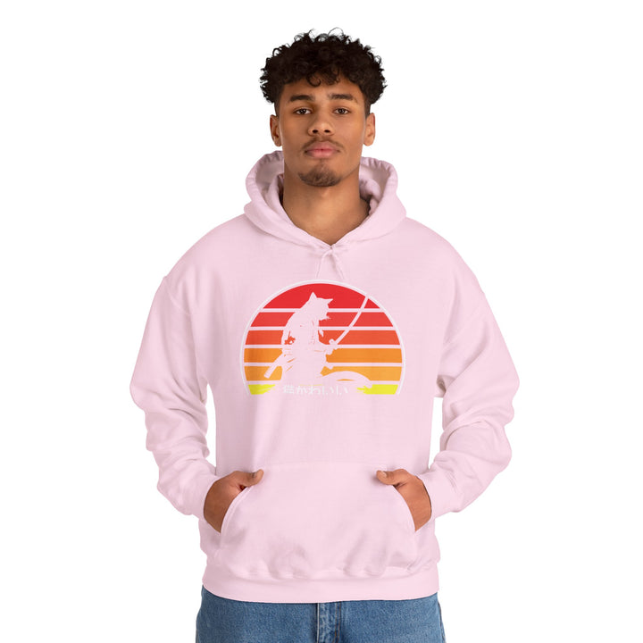 Samurai Cat Sunset Hoodie