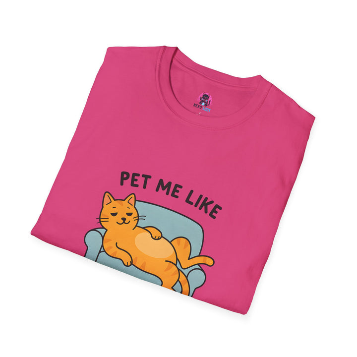 Pet Me Funny French Cat T-Shirt