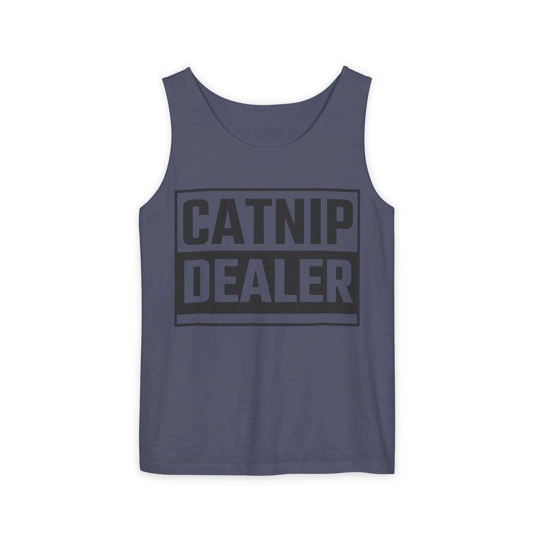 Catnip Dealer Tank Top, Funny Pet Lover Gift, Summer Sleepwear, Cat Mom Shirt, Unisex Casual Wear