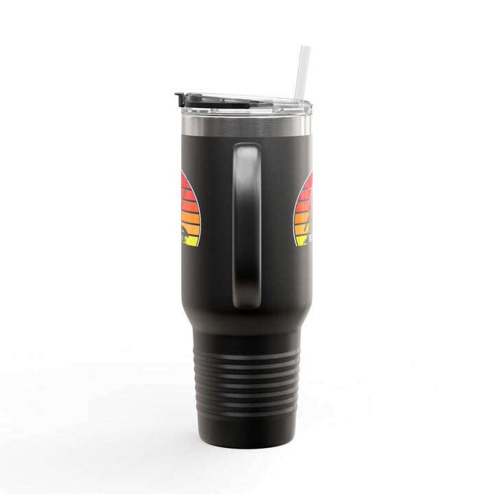 Sunset Adventure Insulated Travel Mug - 40oz, Perfect for Outdoor Enthusiasts, Road Trips, Camping, Gifts, Summer Fun