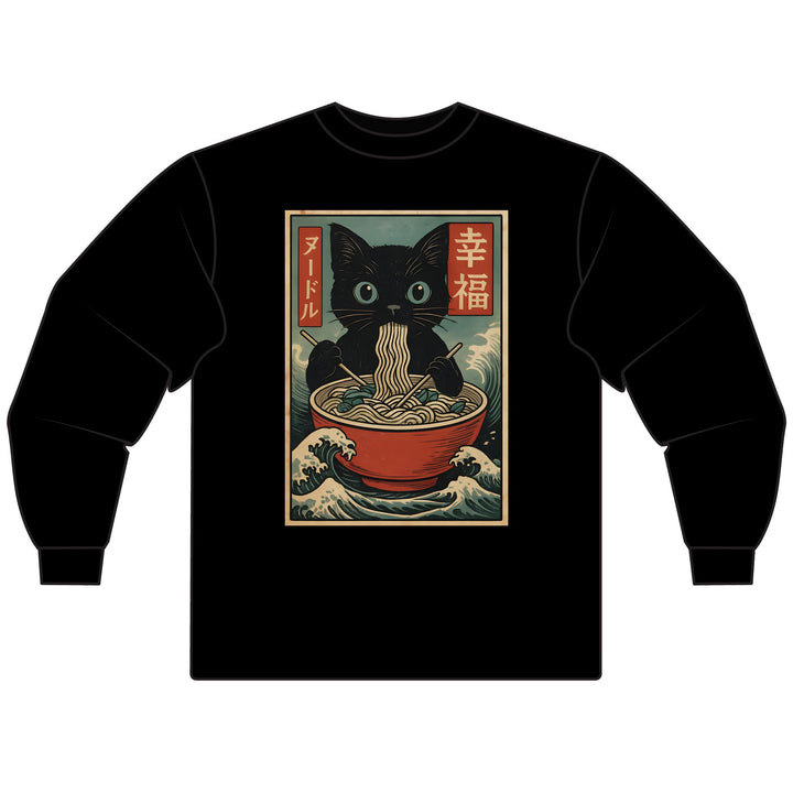 Ramen Cat Long Sleeve T-Shirt