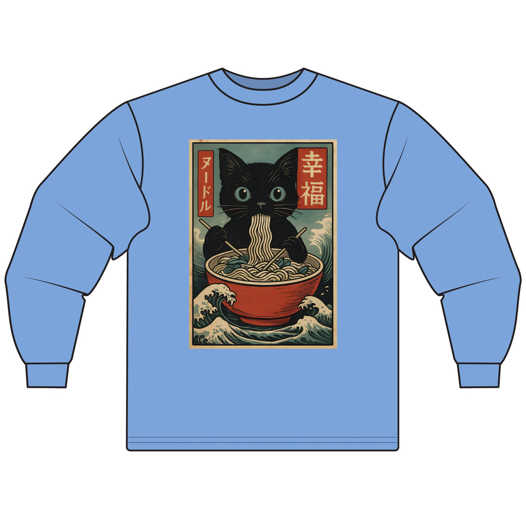 Ramen Cat Long Sleeve T-Shirt