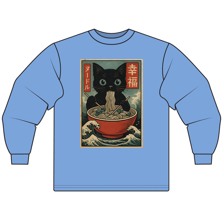 Ramen Cat Long Sleeve T-Shirt
