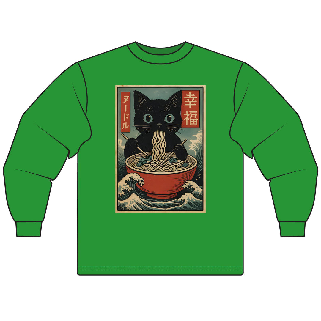 Ramen Cat Long Sleeve T-Shirt